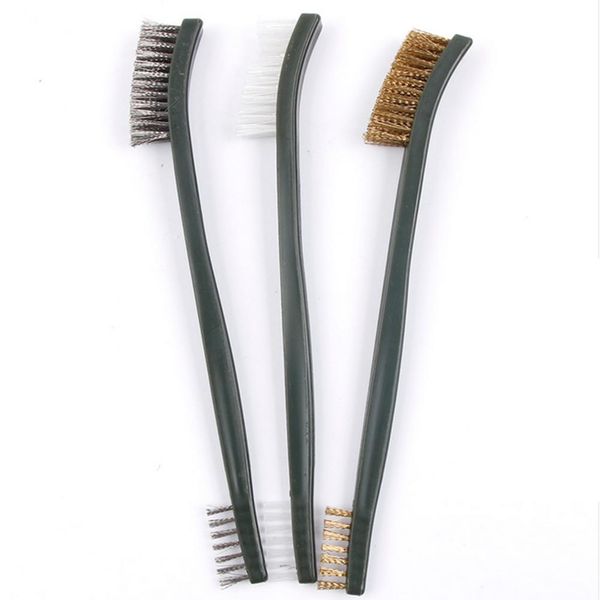 3 pcs mini wire brush set steel brass nylon cleaning polishing detail metal rust brush
3 pcs mini wire brush set steel brass nylon cleaning polishing detail metal rust brush