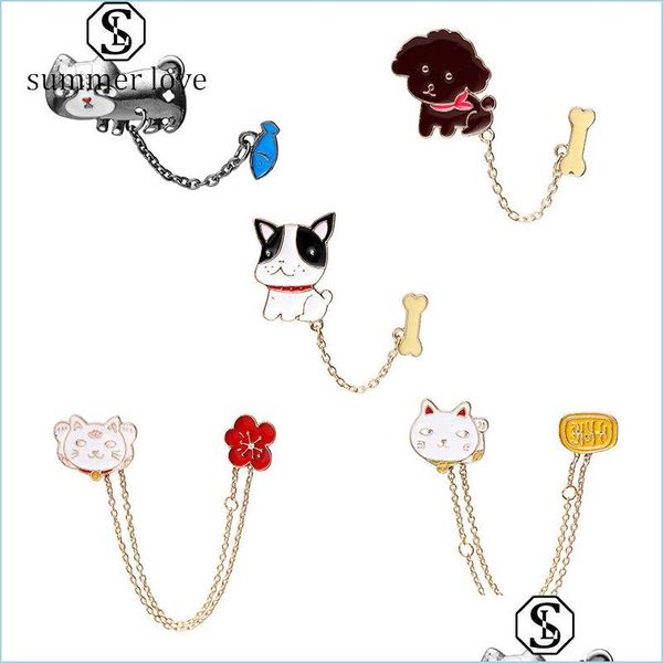 pins brooches trendy cartton cat fish dog bone brooches for women men cute animal enamel pin shirt jackets collar button badge jewel dhl3q, Gray
pins brooches trendy cartton cat fish dog bone brooches for women men cute animal enamel pin shirt jackets collar button badge jewel dhl3q, Gray