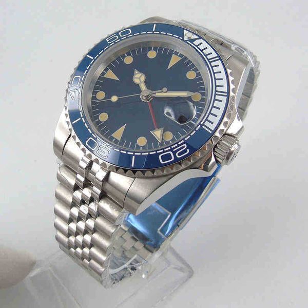 aaaaa eta2836 automatic machinery sapphire crystal 40mm blue blue ceramic bezel gmt function stainless band automatic movement men's wa, Slivery;brown
aaaaa eta2836 automatic machinery sapphire crystal 40mm blue blue ceramic bezel gmt function stainless band automatic movement men's wa, Slivery;brown