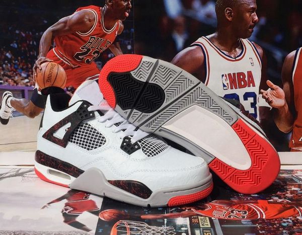 men shoes 4 4s oreo tech white black athletic sports sneaker jumpman mens trainers big size 14 biggest size 15, White;red
men shoes 4 4s oreo tech white black athletic sports sneaker jumpman mens trainers big size 14 biggest size 15, White;red