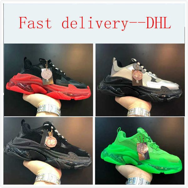 dhl fashion casual shoes 17fw triples dad shoes for men women vintage black white designer triple s shoes clear sole clunky sneake
dhl fashion casual shoes 17fw triples dad shoes for men women vintage black white designer triple s shoes clear sole clunky sneake