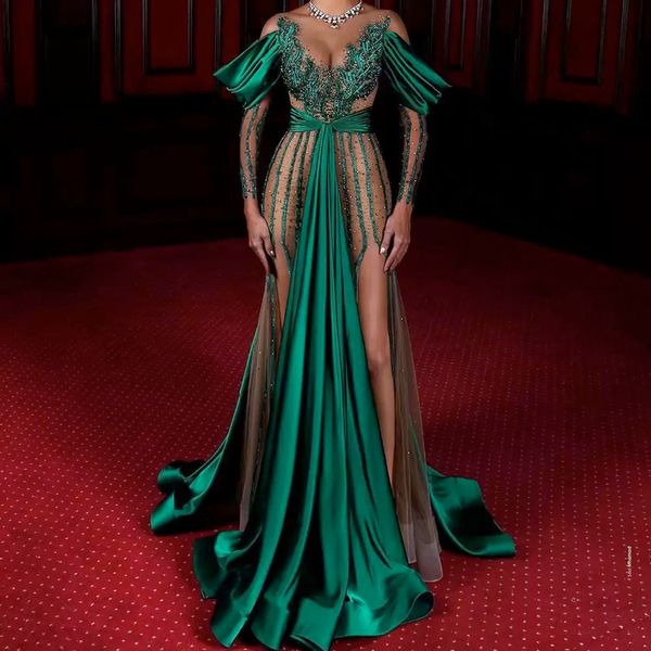 luxury long evening dresses elegant stain v-nack tulle illusion prom gowns crystal formal party dress vestido de festa, Black
luxury long evening dresses elegant stain v-nack tulle illusion prom gowns crystal formal party dress vestido de festa, Black