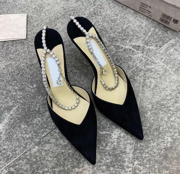 luxurious brands women saeda sandals shoes crystal strap elegant lady pointed toe high heels bridal wedding party walking eu35-42, Black
luxurious brands women saeda sandals shoes crystal strap elegant lady pointed toe high heels bridal wedding party walking eu35-42, Black