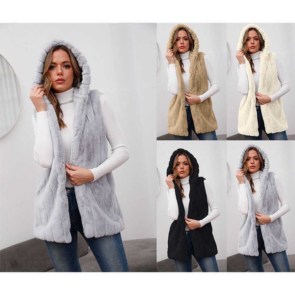 women's faux fur coats hooded spring and imitation faux-fur vest autumn winter waistcoat female, Black
women's faux fur coats hooded spring and imitation faux-fur vest autumn winter waistcoat female, Black
