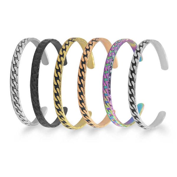 titanium steel open bracelet bangle gold color bracelets simple trendy jewelry for women wedding party gifts s211, Black
titanium steel open bracelet bangle gold color bracelets simple trendy jewelry for women wedding party gifts s211, Black