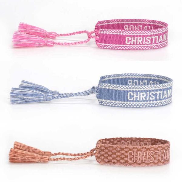 women's bracelets luxury fashion d brand designer bangle letter embroidery bracelet hand woven jewelry bohemian rope trinket men girl f, Golden;silver
women's bracelets luxury fashion d brand designer bangle letter embroidery bracelet hand woven jewelry bohemian rope trinket men girl f, Golden;silver