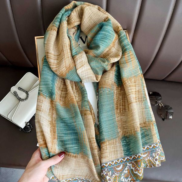 scarves high-quality cotton linen long soft scarf shawl colorful printing scarf should wrap for women, Blue;gray
scarves high-quality cotton linen long soft scarf shawl colorful printing scarf should wrap for women, Blue;gray