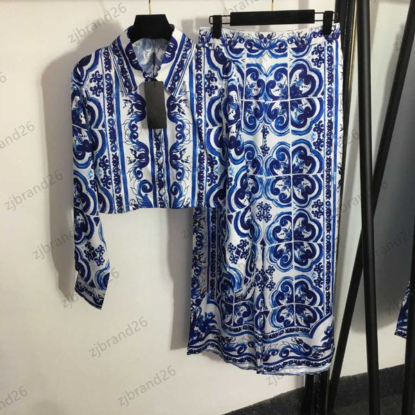 womens two piece pants blue and white porcelain printed suit long sleeves lapels short shirt elastic high waisted wide leg trousers women cl
womens two piece pants blue and white porcelain printed suit long sleeves lapels short shirt elastic high waisted wide leg trousers women cl
