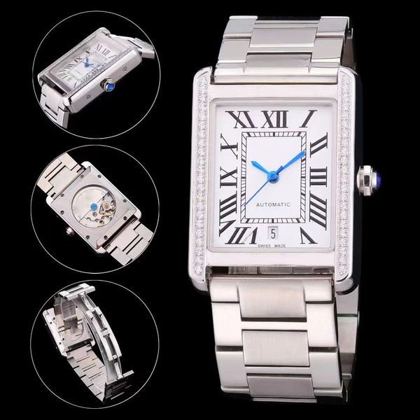 automatic leather wristwatches square watches 32mm mechanical case and bracelet fashion womens male wristwatch, Slivery;golden
automatic leather wristwatches square watches 32mm mechanical case and bracelet fashion womens male wristwatch, Slivery;golden