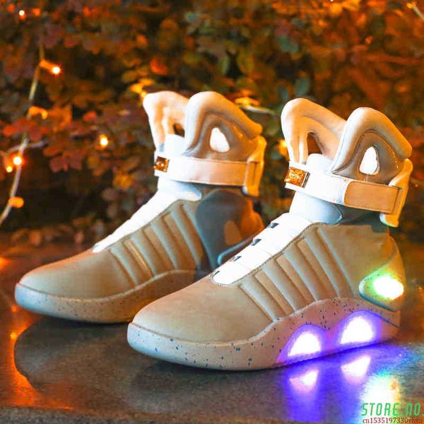 shoes men 's glowing sneakers usb charging led luminous fashion light up casual men back to the future, Black
shoes men 's glowing sneakers usb charging led luminous fashion light up casual men back to the future, Black