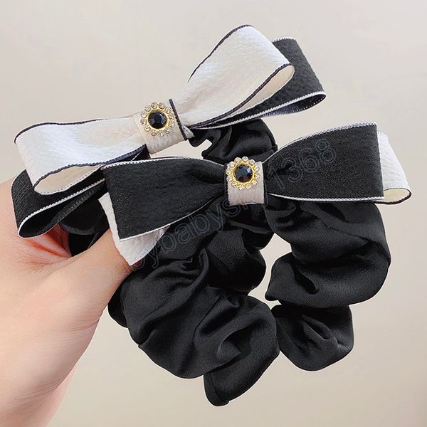 elegant double bow rhinestones fabric hair bands for women sweet ponytail holder hair tie rubber band fashion hair accessories, Slivery;white
elegant double bow rhinestones fabric hair bands for women sweet ponytail holder hair tie rubber band fashion hair accessories, Slivery;white