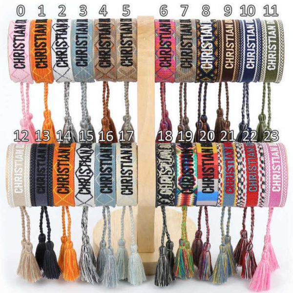 women's bracelets luxury fashion brand d designer bangle jewelry female embroidery woven bracelet bohemian creative tassel men's g, Golden;silver
women's bracelets luxury fashion brand d designer bangle jewelry female embroidery woven bracelet bohemian creative tassel men's g, Golden;silver