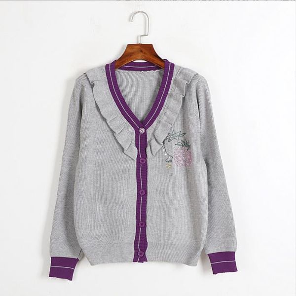 100 2022 autumn sweaters wome's cardigan v neck gray brand same style women's sweaters dl, White;black
100 2022 autumn sweaters wome's cardigan v neck gray brand same style women's sweaters dl, White;black