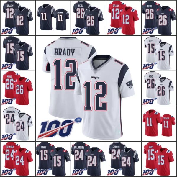 college wear jersey new england''patriots''men #11 julian edelman 12 tom brady 26 sony michel 15 n'keal harry', Black
college wear jersey new england''patriots''men #11 julian edelman 12 tom brady 26 sony michel 15 n'keal harry', Black