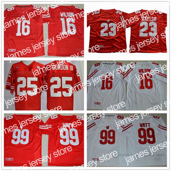 american college football wear ncaa ua wisconsin badgers college football jerseys 99 j.j watt 16 russell wilson 23 jonathan taylor 25 melvin, Black
american college football wear ncaa ua wisconsin badgers college football jerseys 99 j.j watt 16 russell wilson 23 jonathan taylor 25 melvin, Black