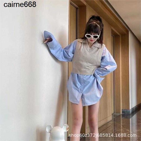 women's designer blouses shirts autumn new fake two medium long sleeve double alexanders layer tank splice shirt women wangs, White
women's designer blouses shirts autumn new fake two medium long sleeve double alexanders layer tank splice shirt women wangs, White
