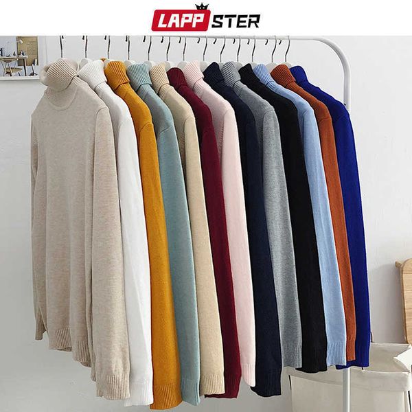 men's sweaters lappster men 12 colors harajuku turtleneck sweaters 2022 mens black korean fashion knitted sweater pullovers male casual, White;black
men's sweaters lappster men 12 colors harajuku turtleneck sweaters 2022 mens black korean fashion knitted sweater pullovers male casual, White;black