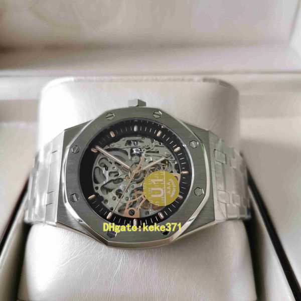 u1f fashion mens watches 15407st.oo.1220st.01 15407 41mm hollow dial stainless steel 316l back transparent automatic mechanical men watch wr, Slivery;brown
u1f fashion mens watches 15407st.oo.1220st.01 15407 41mm hollow dial stainless steel 316l back transparent automatic mechanical men watch wr, Slivery;brown