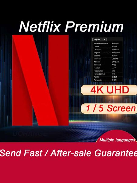netflixe 4k - use for 1 mouth 1 screen premium regular other electronics account
netflixe 4k - use for 1 mouth 1 screen premium regular other electronics account