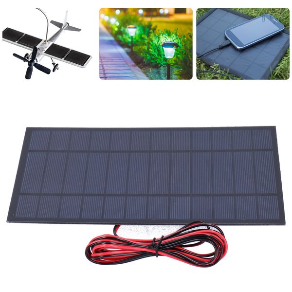 solar power panel epoxy module board dc6v 6w polysilicon tool supplies with 200cm red black wire
solar power panel epoxy module board dc6v 6w polysilicon tool supplies with 200cm red black wire