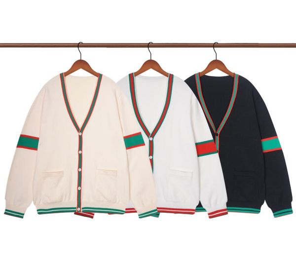 women knit cardigan sweater v neck patchwork cardigans designer brand loose sweaters warm knitwear single breasted pocket 2022gg autumn wint, White;black
women knit cardigan sweater v neck patchwork cardigans designer brand loose sweaters warm knitwear single breasted pocket 2022gg autumn wint, White;black