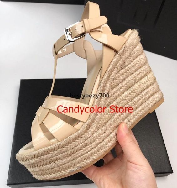sandal red black nude patent leather tribute women sandals rope wedge heels buckle strap rome designer girls fashion shoes size 4 yslity jsl
sandal red black nude patent leather tribute women sandals rope wedge heels buckle strap rome designer girls fashion shoes size 4 yslity jsl