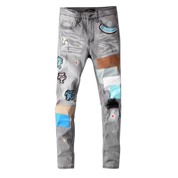 20ss mens designer jeans distressed ripped biker slim fit motorcycle denim for men s fashion jean mans pants pour homm276l, Blue
20ss mens designer jeans distressed ripped biker slim fit motorcycle denim for men s fashion jean mans pants pour homm276l, Blue
