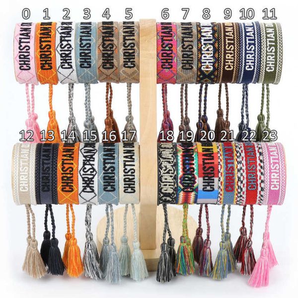 women's fashion luxury bracelets brand d designer bangle jewelry embroidered word bracelet letter rope woven tassel simple trinket girl, Golden;silver
women's fashion luxury bracelets brand d designer bangle jewelry embroidered word bracelet letter rope woven tassel simple trinket girl, Golden;silver