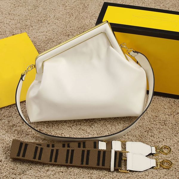 hand clutch bag genuine leather handbag evening purse fashion oversized metal letter clasp shoulder bags removable adjustable nylon strap 
hand clutch bag genuine leather handbag evening purse fashion oversized metal letter clasp shoulder bags removable adjustable nylon strap