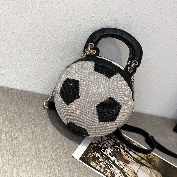 luxury diamond football purse shoulder bags 2022 flash diamond rhinestone lady single chain bag
luxury diamond football purse shoulder bags 2022 flash diamond rhinestone lady single chain bag