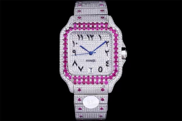 montre de luxe 40mm men watches 8215 automatic mechanical movement watches color diamond watch 904l steel case strap waterproof 006, Slivery;brown
montre de luxe 40mm men watches 8215 automatic mechanical movement watches color diamond watch 904l steel case strap waterproof 006, Slivery;brown