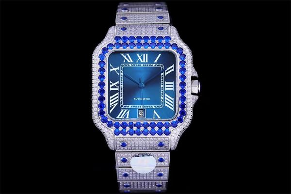 montre de luxe 40mm men watches 8215 automatic mechanical movement watches color diamond watch 904l steel case strap waterproof 019, Slivery;brown
montre de luxe 40mm men watches 8215 automatic mechanical movement watches color diamond watch 904l steel case strap waterproof 019, Slivery;brown