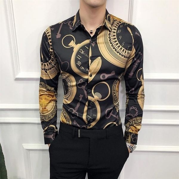 casual shirt men long sleeve gold shirt korean dress slim fit luxury tuxedo shirts fashion night club work social shirt 6xl y200102700, White;black
casual shirt men long sleeve gold shirt korean dress slim fit luxury tuxedo shirts fashion night club work social shirt 6xl y200102700, White;black