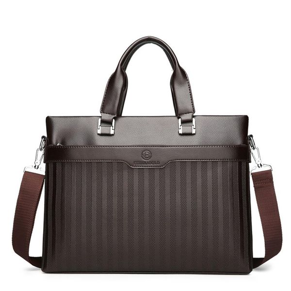 men's new pu stripe business wind soft wear-resistant leather shoulder bag black & brown 289m
men's new pu stripe business wind soft wear-resistant leather shoulder bag black & brown 289m
