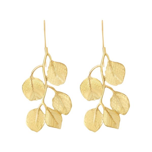 classic leaf metal earrings geometric gold dangle earrings jewelry accessories for women fashion gift, Silver
classic leaf metal earrings geometric gold dangle earrings jewelry accessories for women fashion gift, Silver