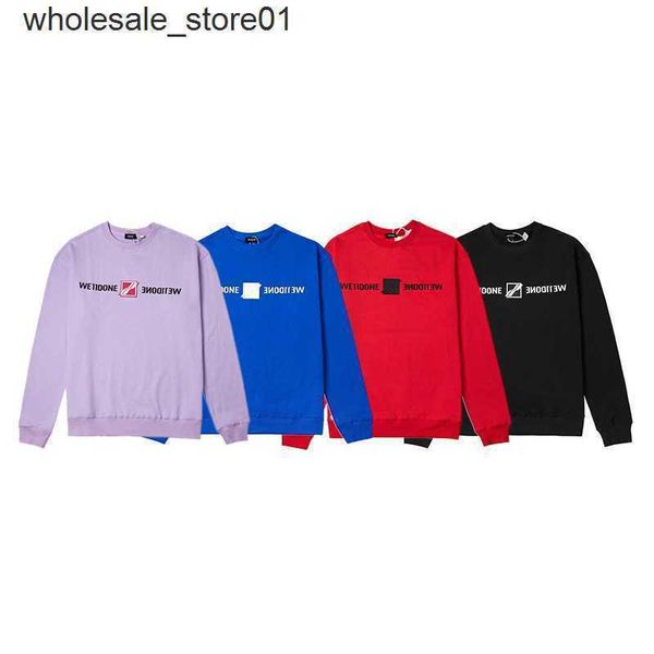 men's hoodies designer sweatshirts we11done pullover round neck sweater couple loose fashion brand slouchy round neck hoodie, Black
men's hoodies designer sweatshirts we11done pullover round neck sweater couple loose fashion brand slouchy round neck hoodie, Black