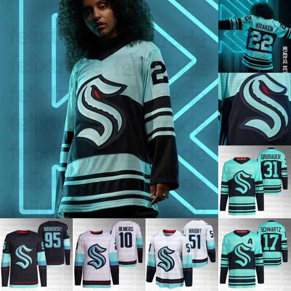 2022-23 new reverse retro kraken jersey matty beniers philipp grubauer yanni gourde 7 eberle shane wright jaden schwartz morgan geekie ryan, Black;red
2022-23 new reverse retro kraken jersey matty beniers philipp grubauer yanni gourde 7 eberle shane wright jaden schwartz morgan geekie ryan, Black;red