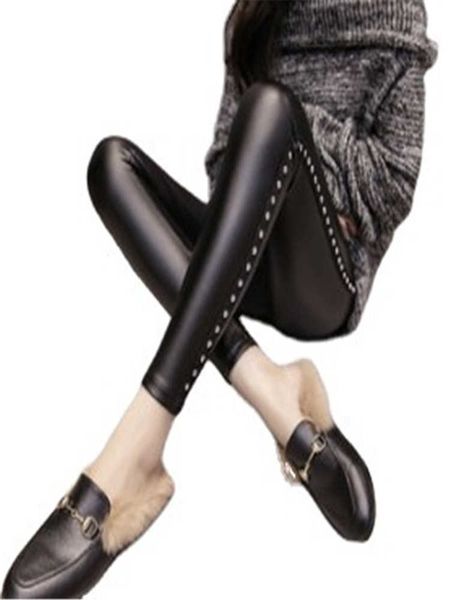 women's leggings ygyeeg charming warm winter leggings mesh pearl lace pu leather leggings women beads rivet thick cotton faux leather p, Black
women's leggings ygyeeg charming warm winter leggings mesh pearl lace pu leather leggings women beads rivet thick cotton faux leather p, Black