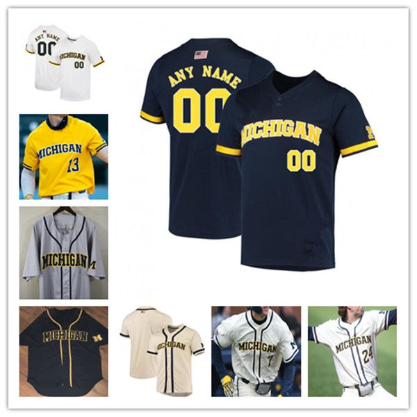 college baseball wears ncaa michigan wolverines baseball jerseys cameron weston barry larkin joe stewart clark elliott matt, Black
college baseball wears ncaa michigan wolverines baseball jerseys cameron weston barry larkin joe stewart clark elliott matt, Black