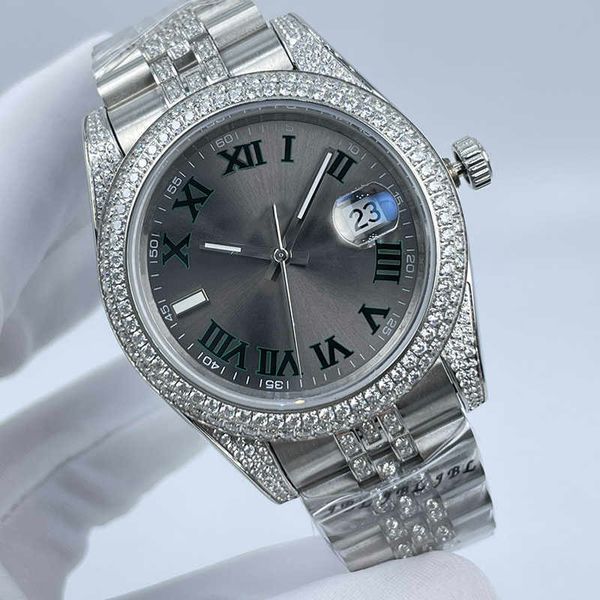 wristwatches mens diamond watch 41mm automatic mechanical women watch wristwatch montre de luxe stainls steel strap for men fashion wristwat, Slivery;brown
wristwatches mens diamond watch 41mm automatic mechanical women watch wristwatch montre de luxe stainls steel strap for men fashion wristwat, Slivery;brown