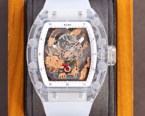 men's sport automatic mechanical watch feilong in the day series watchcase is made of imported transparent glass with west iron city pr, Slivery;brown
men's sport automatic mechanical watch feilong in the day series watchcase is made of imported transparent glass with west iron city pr, Slivery;brown