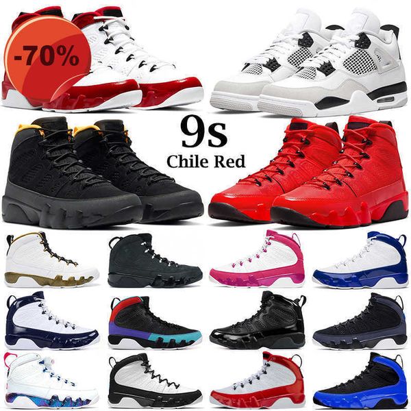 4 4s mens basketball shoes 9 9s chile red university blue oreo shimmer red thunder black cat bred men women sneakers trainers size 36-47
4 4s mens basketball shoes 9 9s chile red university blue oreo shimmer red thunder black cat bred men women sneakers trainers size 36-47
