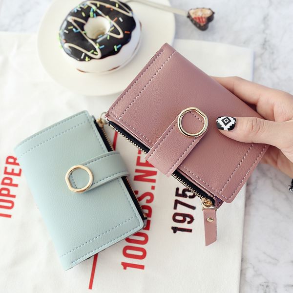 no logo 2022 new fashion wallet women's new zipper buckle ring simple wallets am081, Red;black
no logo 2022 new fashion wallet women's new zipper buckle ring simple wallets am081, Red;black