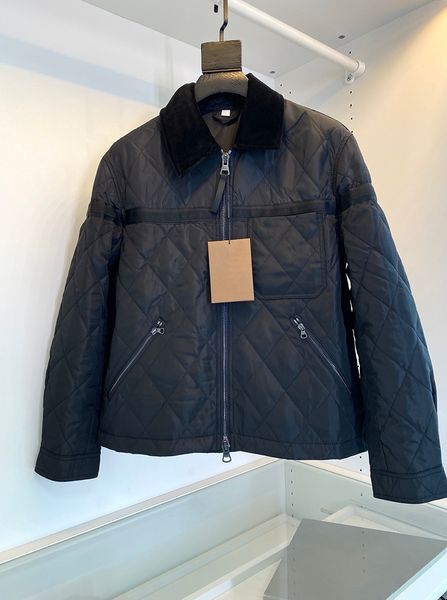 men's lapel new short cotton jacket brand design diamond quilted long sleeve jacket, Black;brown
men's lapel new short cotton jacket brand design diamond quilted long sleeve jacket, Black;brown