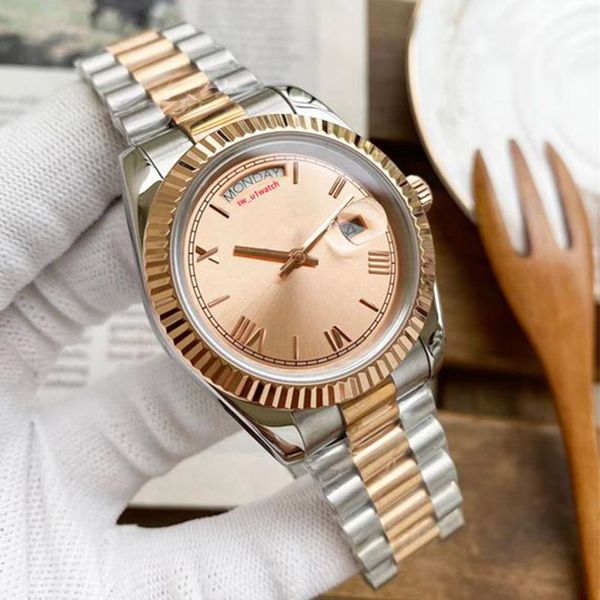 mens watch womens double calendar watches classic automatic movement 41mm 904l stainless steel rose gold bracelet sapphire glass luminous co, Slivery;brown
mens watch womens double calendar watches classic automatic movement 41mm 904l stainless steel rose gold bracelet sapphire glass luminous co, Slivery;brown