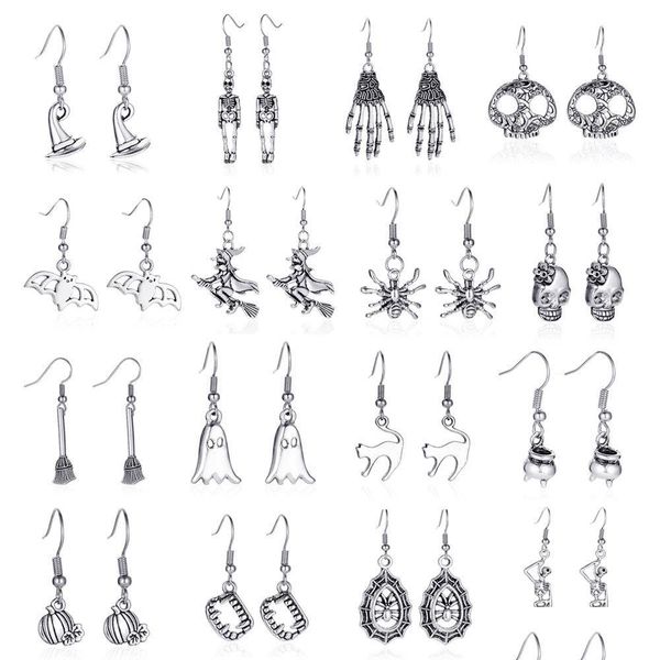 dangle chandelier halloween earrings simple retro skl bat spider died holiday jewelry drop delivery 2022 dhacw, Silver
dangle chandelier halloween earrings simple retro skl bat spider died holiday jewelry drop delivery 2022 dhacw, Silver
