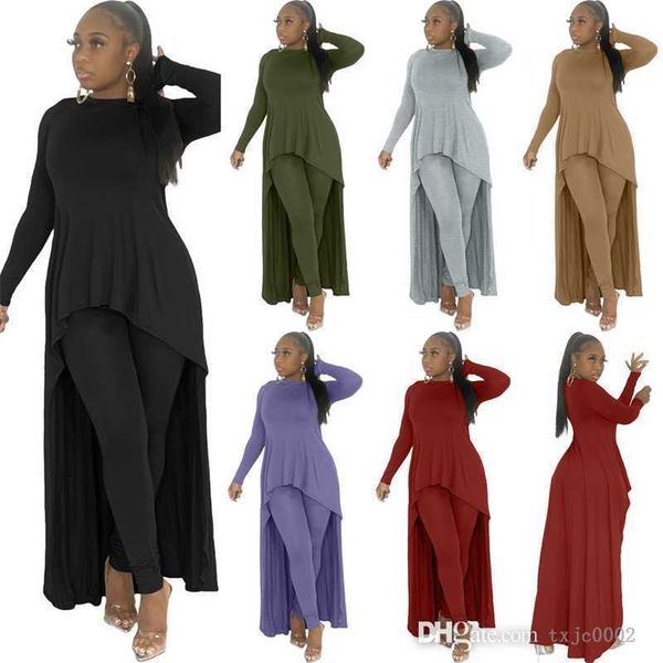 fall fashion clothing women two piece pants set designer long sleeve solid casual dresses irregular and leggings suit, White
fall fashion clothing women two piece pants set designer long sleeve solid casual dresses irregular and leggings suit, White