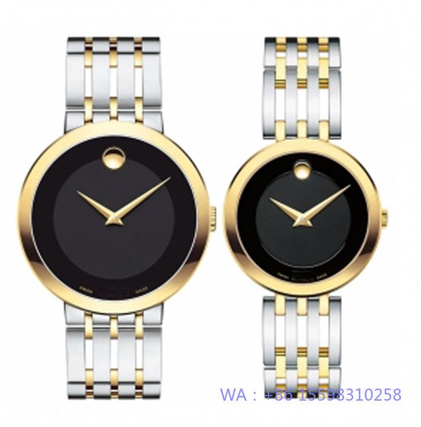womens and mens couple black dial stainless steel watches 0607057-0607051 0607058-0607053, Slivery;brown
womens and mens couple black dial stainless steel watches 0607057-0607051 0607058-0607053, Slivery;brown