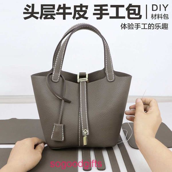 designer herme bags women's picotin lock handbags tote bag handmade leather bag diy material transformation entry-level vegetable baske
designer herme bags women's picotin lock handbags tote bag handmade leather bag diy material transformation entry-level vegetable baske