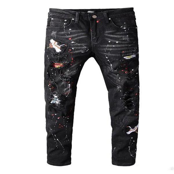 2020 luxury mens designer jeans mens designer ripped skinny slim elastic denim fit biker jeans fashion fit zipper ripped pants245b, Blue
2020 luxury mens designer jeans mens designer ripped skinny slim elastic denim fit biker jeans fashion fit zipper ripped pants245b, Blue